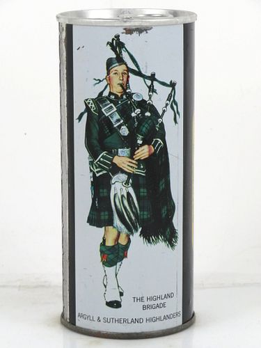 1969 Piper Export Ale Argyll & Sutherland Highlanders 15½oz Tab Top Can Glasgow, Scotland