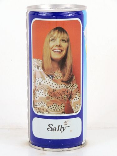 1975 Tennent's Lager Beer Sally Polka Dot Blouse 15½oz Tab Top Can Glasgow, Scotland