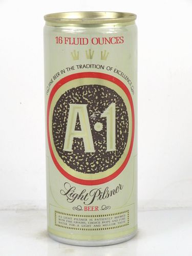 1974 A-1 Light Pilsner Beer 16oz One Pint Tab Top Can T138-16 Phoenix, Arizona