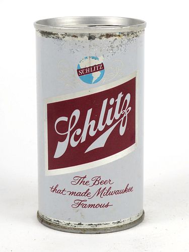 1962 Schlitz Beer 12oz Tab Top Can T119-02v Unpictured. Los Angeles, California