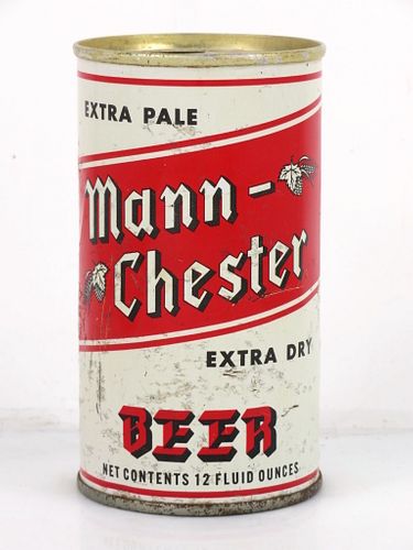 1968 Mann-Chester Extra Dry Beer 12oz Tab Top Can T91-21 Los Angeles, California