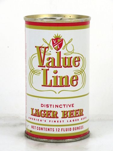 1967 Value Line Beer 12oz Tab Top Can T132-40 Los Angeles, California