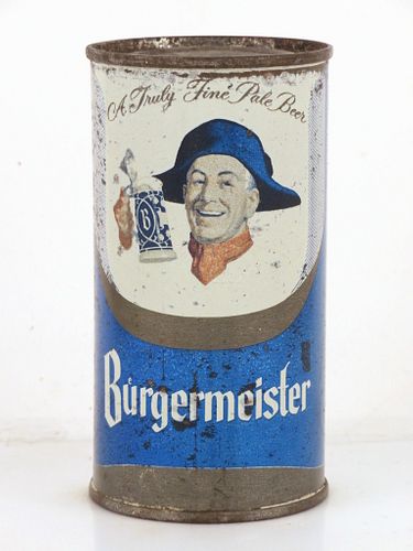 1960 Burgermeister Beer 12oz Flat Top Can 46-39v Unpictured San Francisco, California