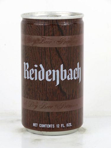 1975 Reidenbach Beer 12oz Tab Top Can T114-30 San Francisco, California