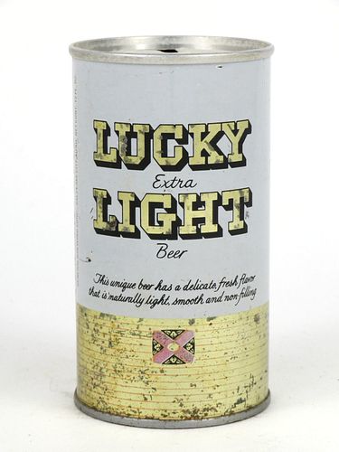 1966 Lucky Extra Light Beer dupe 12oz Tab Top Can T89-19 San Francisco, California