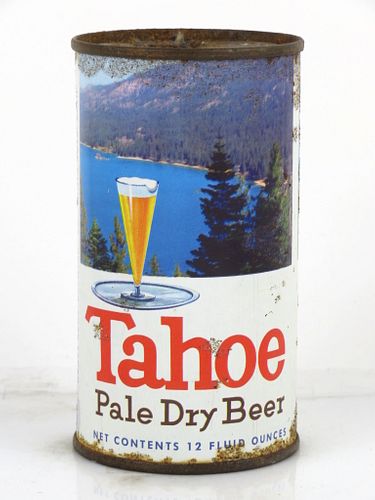 1958 Tahoe Pale Dry Beer 12oz Flat Top Can 138-10.1 Santa Rosa, California