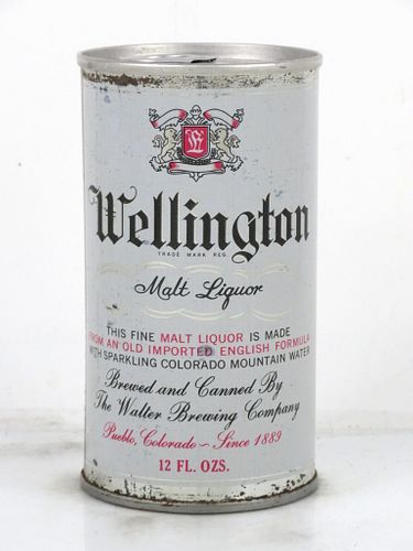1969 Wellington Malt Liquor 12oz Tab Top Can T134-09 Pueblo, Colorado