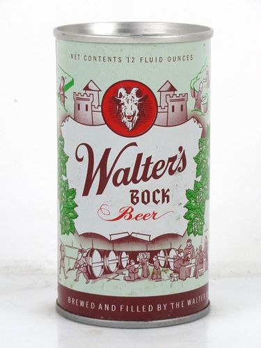 1966 Walter's Bock Beer 12oz Tab Top Can T133-26 Pueblo, Colorado