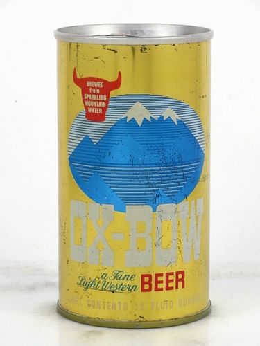 1969 Ox Bow Beer 12oz Tab Top Can T105-27 Pueblo, Colorado