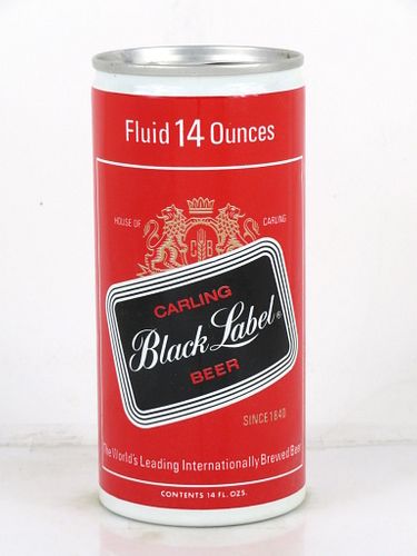 1964 Black Label Beer 14oz Tab Top Can T140-32 Atlanta, Georgia