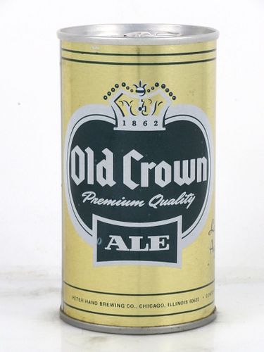 1974 Old Crown Ale 12oz Tab Top Can T99-34 Chicago, Illinois