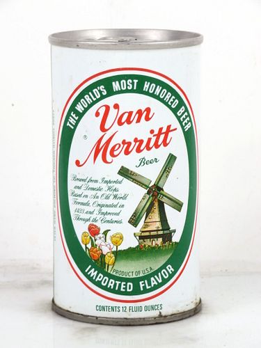 1973 Van Merritt Beer 12oz Tab Top Can T133-13 Chicago, Illinois
