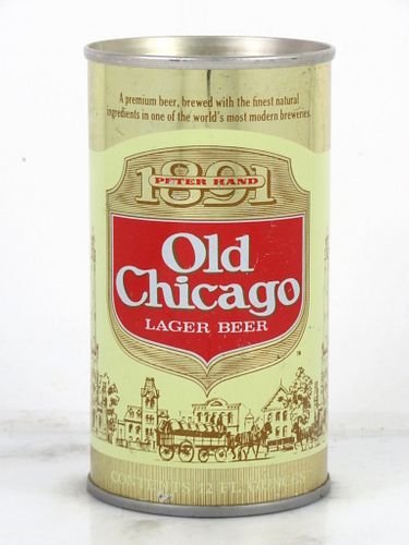 1973 Old Chicago Lager Beer 12oz Tab Top Can T99-29.0 Chicago, Illinois
