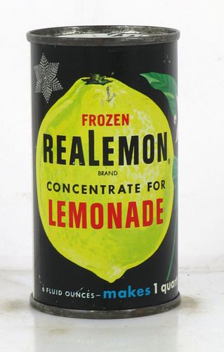 1951 Realemon Lemonade Display Can Chicago 6oz 7 to 8oz Can , 