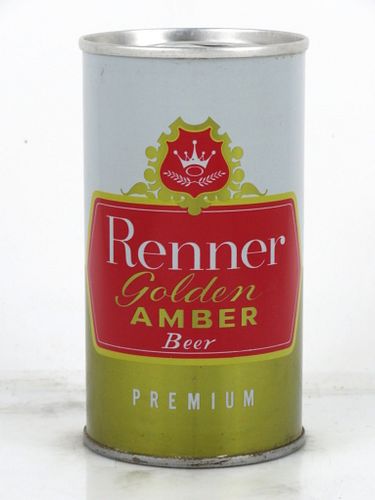 1968 Renner Golden Amber Beer dupe 12oz Tab Top Can T114-36 Fort Wayne, Indiana