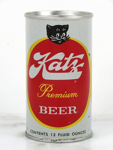 1966 Katz Premium Beer 12oz Tab Top Can T84-09 South Bend, Indiana