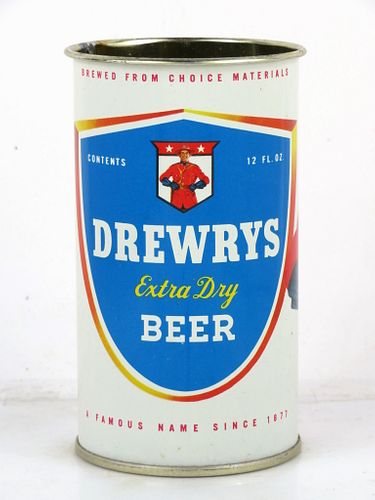 1958 Drewrys Extra Dry Beer 12oz Flat Top Can 57-05.3 South Bend, Indiana