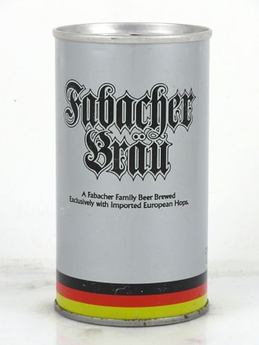 1971 Fabacher Brau Beer 12oz Tab Top Can T62-11 New Orleans, Louisiana
