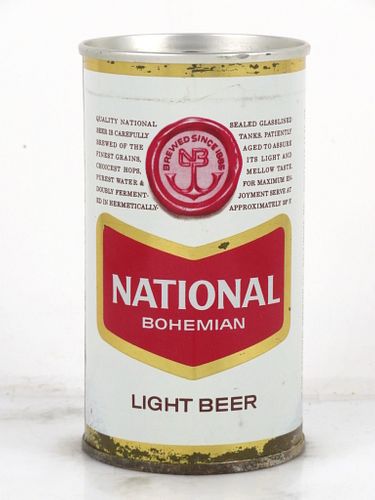 1964 National Bohemian Light Beer 12oz Tab Top Can T96-39z Baltimore, Maryland