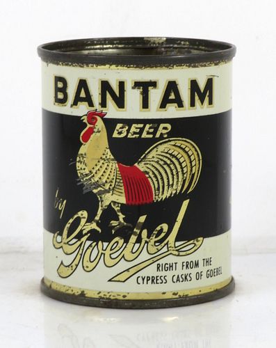 1953 Bantam Beer 8oz 7 to 8oz Can 241-16 Detroit, Michigan