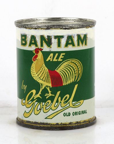 1953 Goebel Bantam Ale 8oz 7 to 8oz Can 241-14.2 Detroit, Michigan