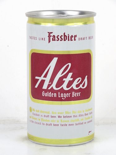 1976 Altes Golden Lager Beer 12oz Tab Top Can T33-11 Frankenmuth, Michigan