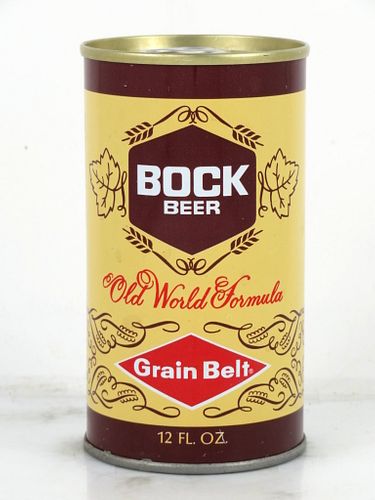 1970 Grain Belt Bock Beer 12oz Tab Top Can T70-37 Minneapolis, Minnesota