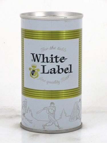 1967 White Label Beer 12oz Tab Top Can T134-23 Minneapolis, Minnesota