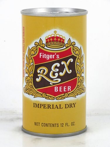 1972 Fitger's Rex Beer 12oz Tab Top Can T65-26 New Ulm, Minnesota