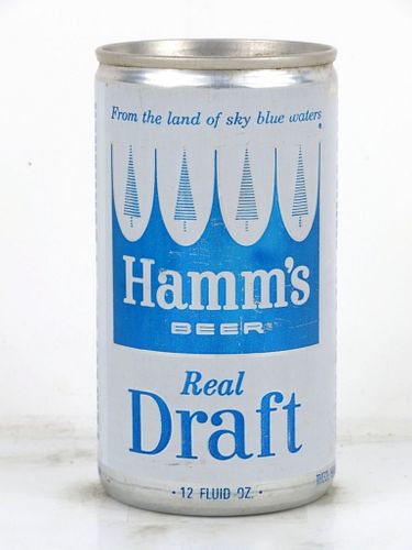 1968 Hamm's Draft Beer 12oz Tab Top Can T73-11V Saint Paul, Minnesota