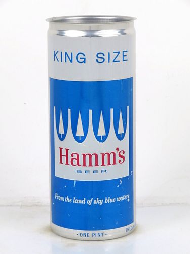 1968 Hamm's Beer 16oz One Pint Tab Top Can T152-20 Saint Paul, Minnesota