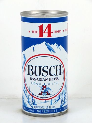 1973 Busch Bavarian Beer 14oz Tab Top Can T146-11 Saint Louis, Missouri