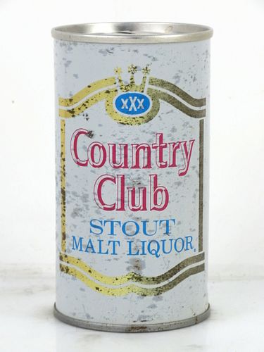 1971 Country Club Stout Malt Liquor 12oz Tab Top Can T57-26.0 St. Joseph, Missouri