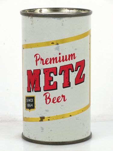 1956 Metz Premium Beer 12oz Flat Top Can 99-17.2 Omaha, Nebraska