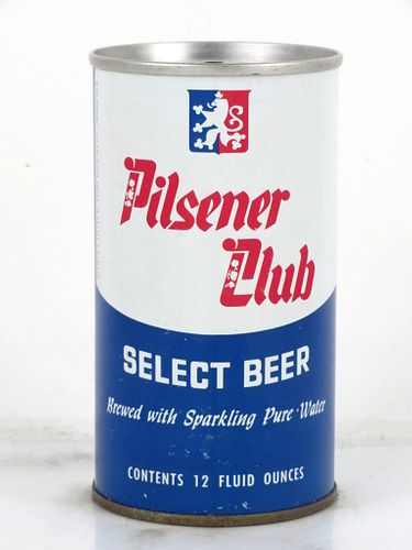 1971 Pilsener Club Select Beer 12oz Tab Top Can T109-28 Omaha, Nebraska