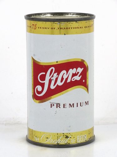 1956 Storz Premium Beer 12oz Flat Top Can 137-22 Omaha, Nebraska