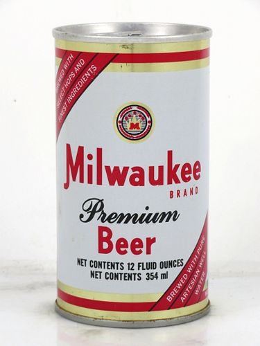 1977 Milwaukee Premium Beer 12oz Tab Top Can T94-29 Hammonton, New Jersey