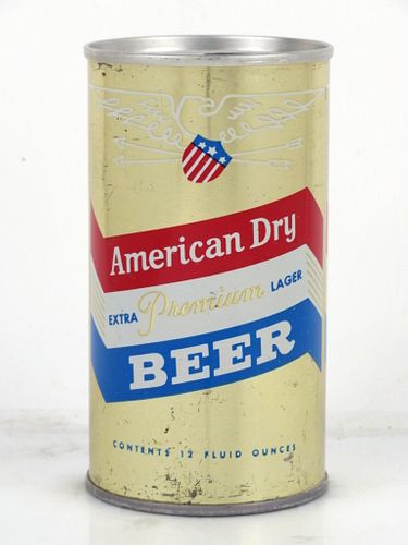 1970 American Dry Extra Premium Lager Beer 12oz Tab Top Can T34-12.1 Hammonton, New Jersey