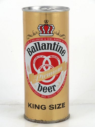 1963 Ballantine Premium Beer 16oz One Pint Tab Top Can T138-28.3 Newark, New Jersey