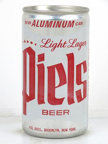 1967 Piel's Light Lager Beer 12oz Flat Top Can 115-25 Brooklyn, New York