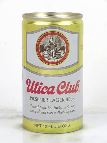 1974 Utica Club Pilsener Lager Beer 12oz Tab Top Can T132-25 Utica, New York