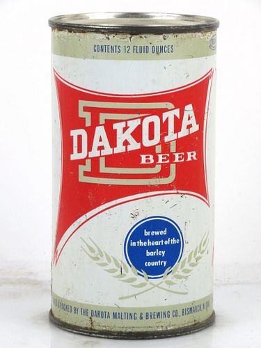 1959 Dakota Beer 12oz Flat Top Can 53-04.1 Bismarck, North Dakota