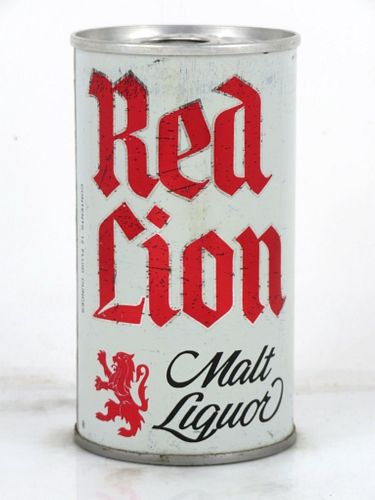 1968 Red Lion Malt Liquor 12oz Tab Top Can T113-05 Cincinnati, Ohio