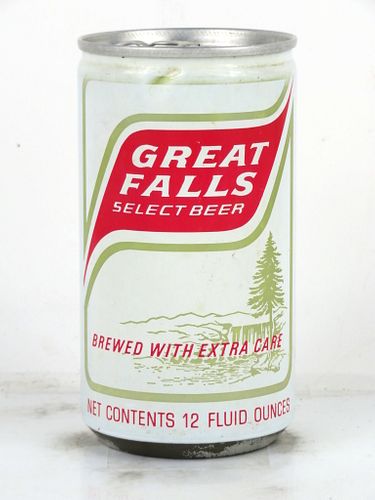 1974 Great Falls Select Beer 12oz Tab Top Can T71-19 Portland, Oregon