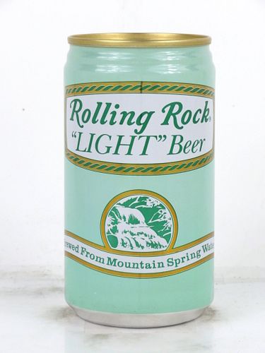 1985 Rolling Rock Light Beer 12oz Tab Top Can T116-22 Latrobe, Pennsylvania