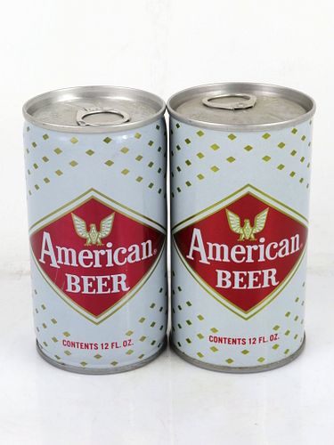 1971 Lot of 2 American Beer Cans 12oz Pittsburgh, Pennsylvania