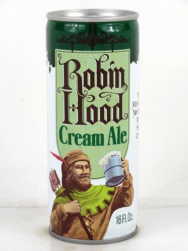 1978 Robin Hood Cream Ale 16oz One Pint Tab Top Can T163-32 Pittsburgh, Pennsylvania