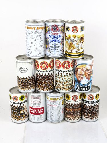 1978 Lot of 12 Iron City Steelers Football 12oz Cans Pittsburgh, Pennsylvania