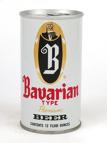 1974 Bavarian Type Premium Beer 12oz Tab Top Can T38-13 Pottsville, Pennsylvania