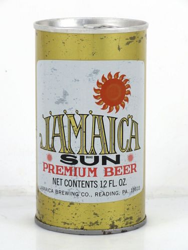 1966 Jamaica Sun Premium Beer 12oz Tab Top Can T82-26 Reading, Pennsylvania